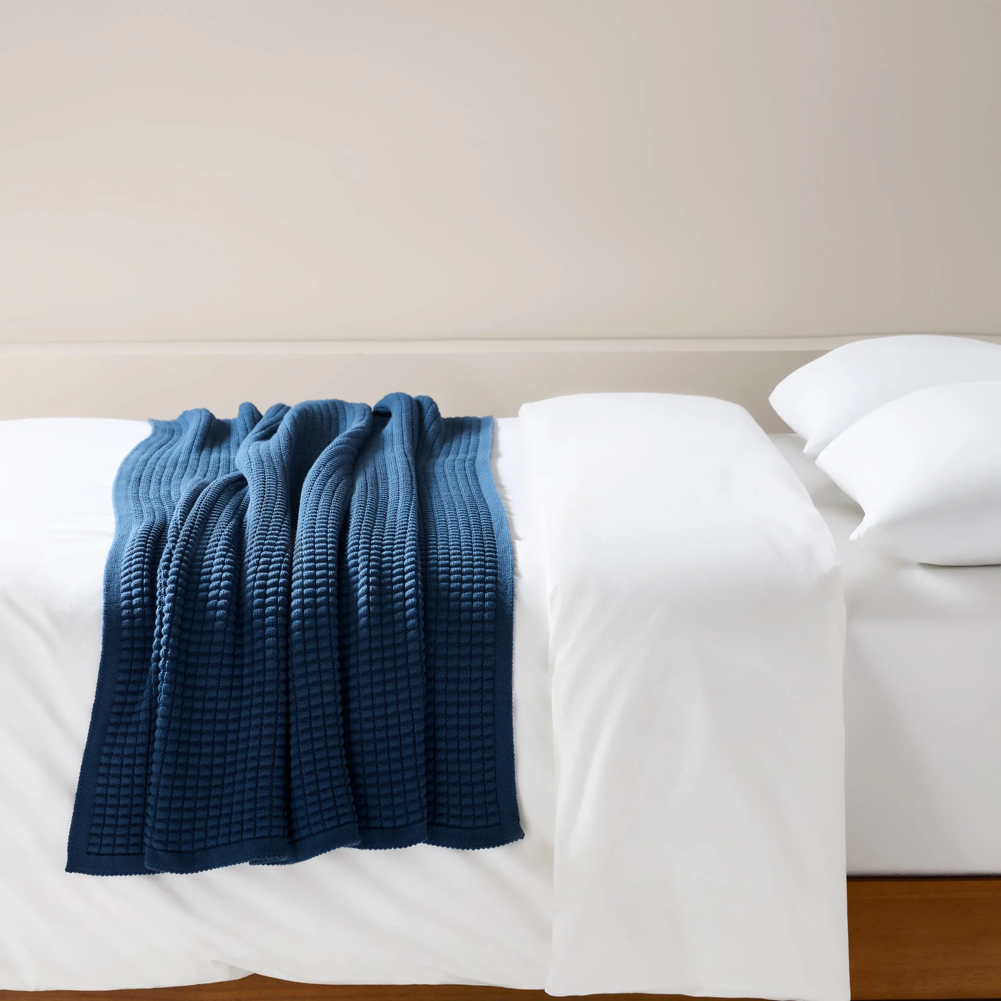 Grid Knit Cotton Throw Blanket - Last Call - Image 30