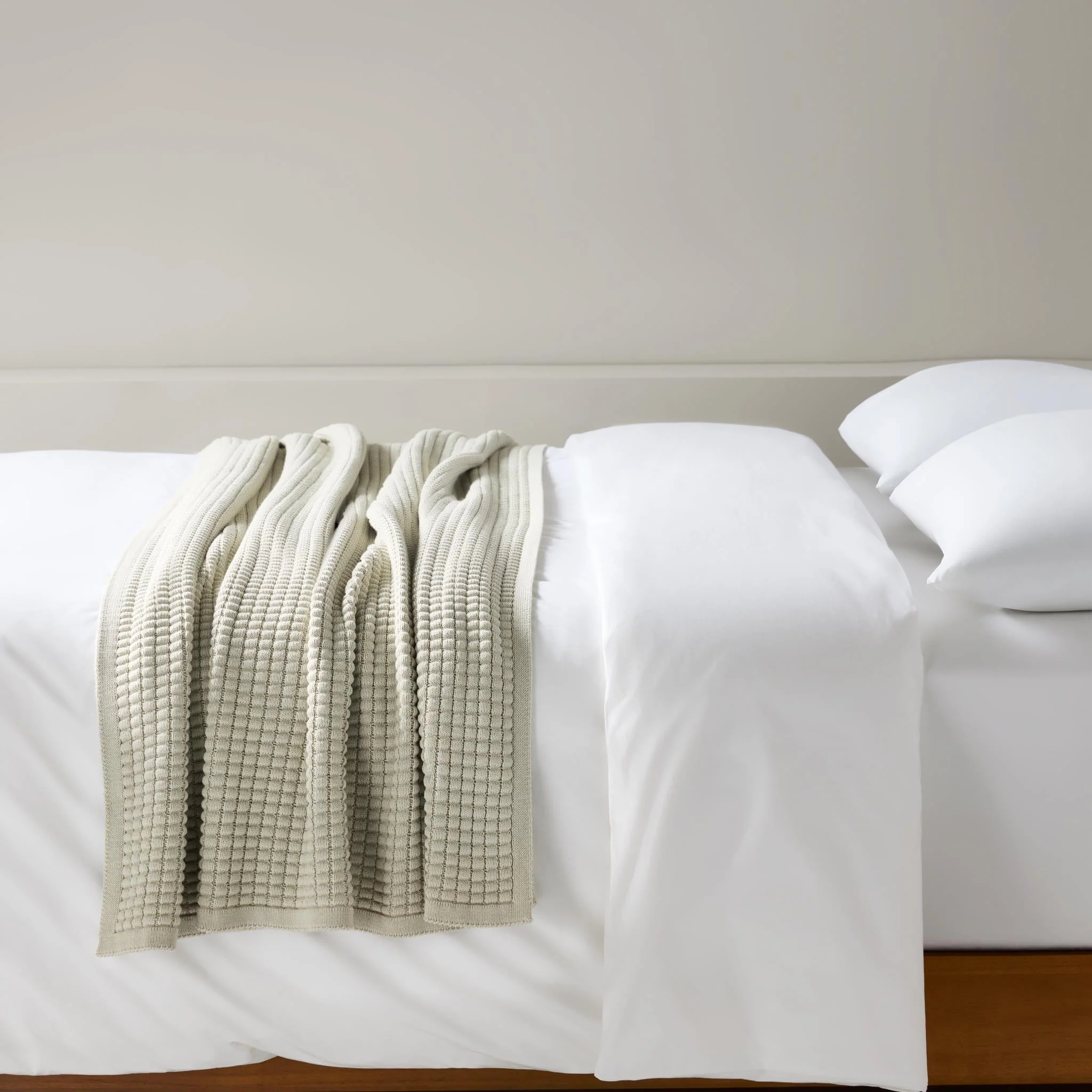 Grid Knit Cotton Throw Blanket - Last Call - Image 21