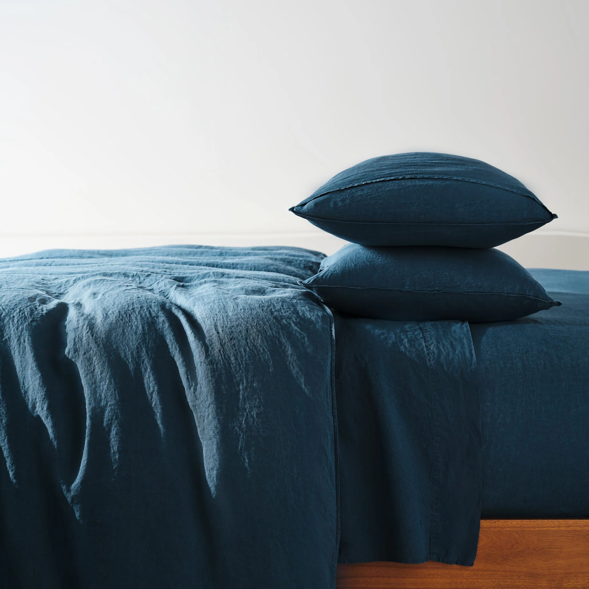 Set of 2 Washed European Linen Core Sheet Set Bundle - Image 23