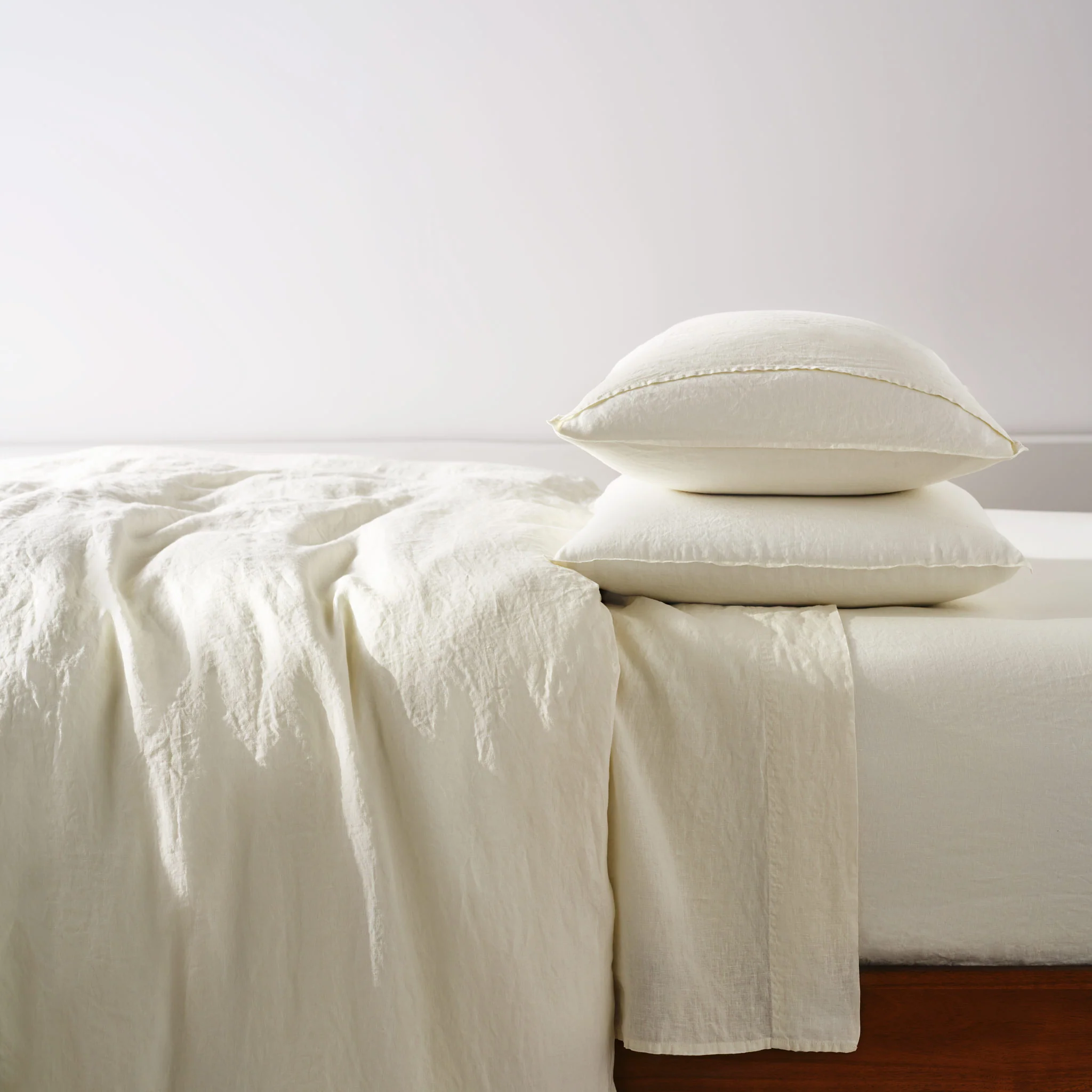 Set of 2 Washed European Linen Core Sheet Set Bundle - Image 13