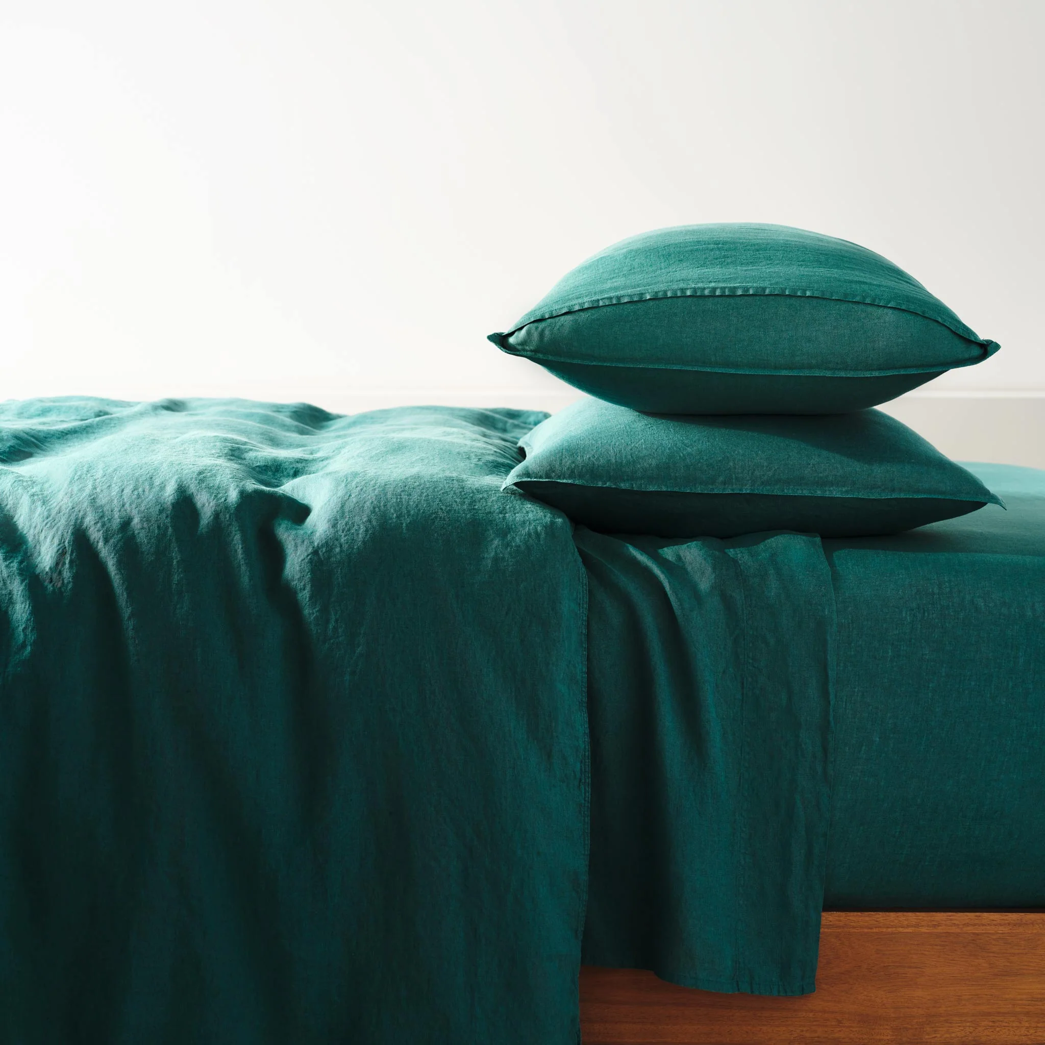 Set of 2 Washed European Linen Core Sheet Set Bundle - Image 28