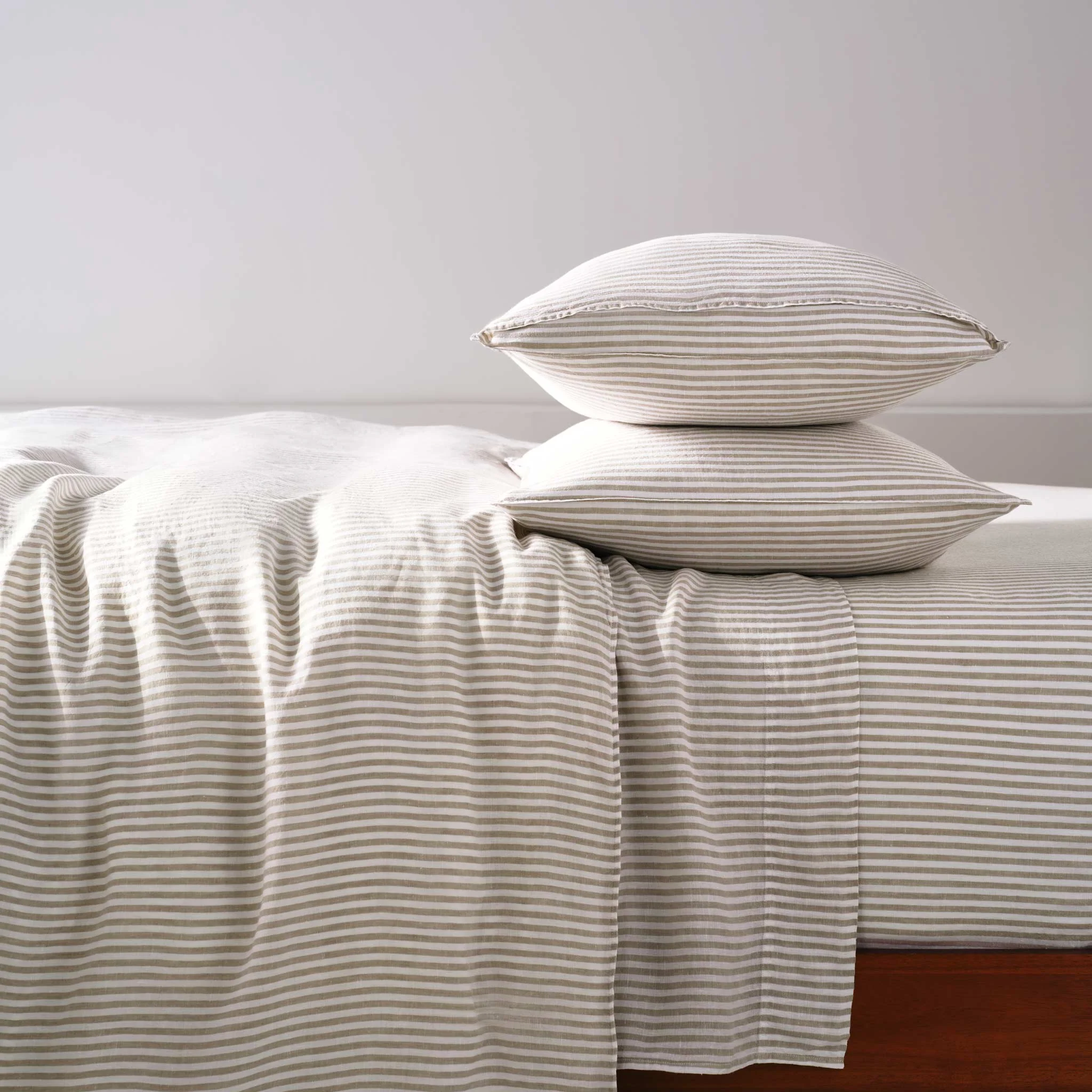 Set of 2 Washed European Linen Core Sheet Set Bundle - Image 19