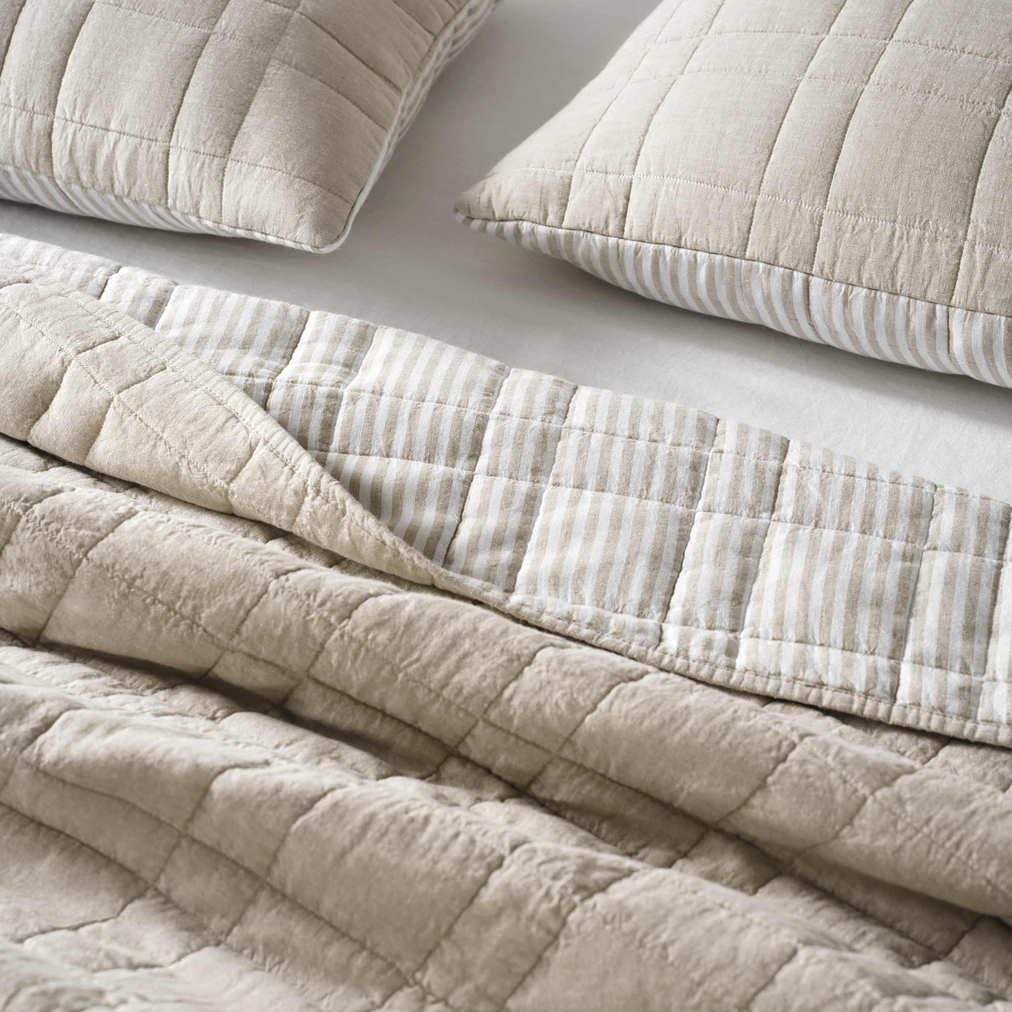 Washed European Linen Quilt - Image 15