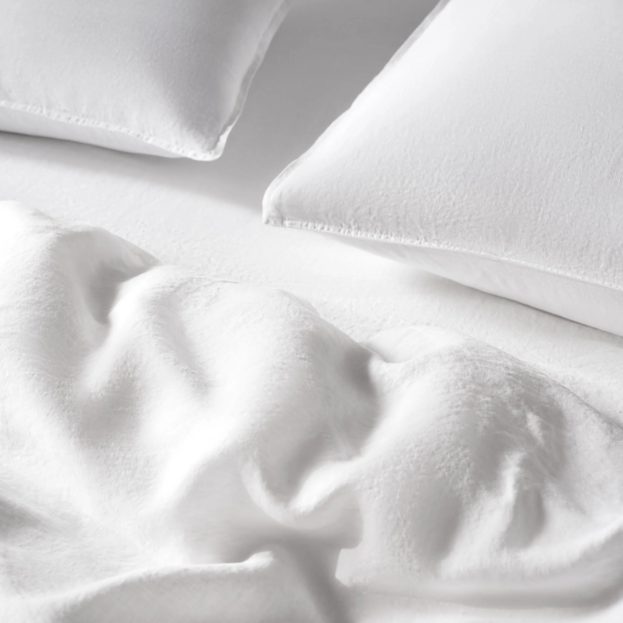 Set of 2 Washed European Linen Core Sheet Set Bundle - Image 9