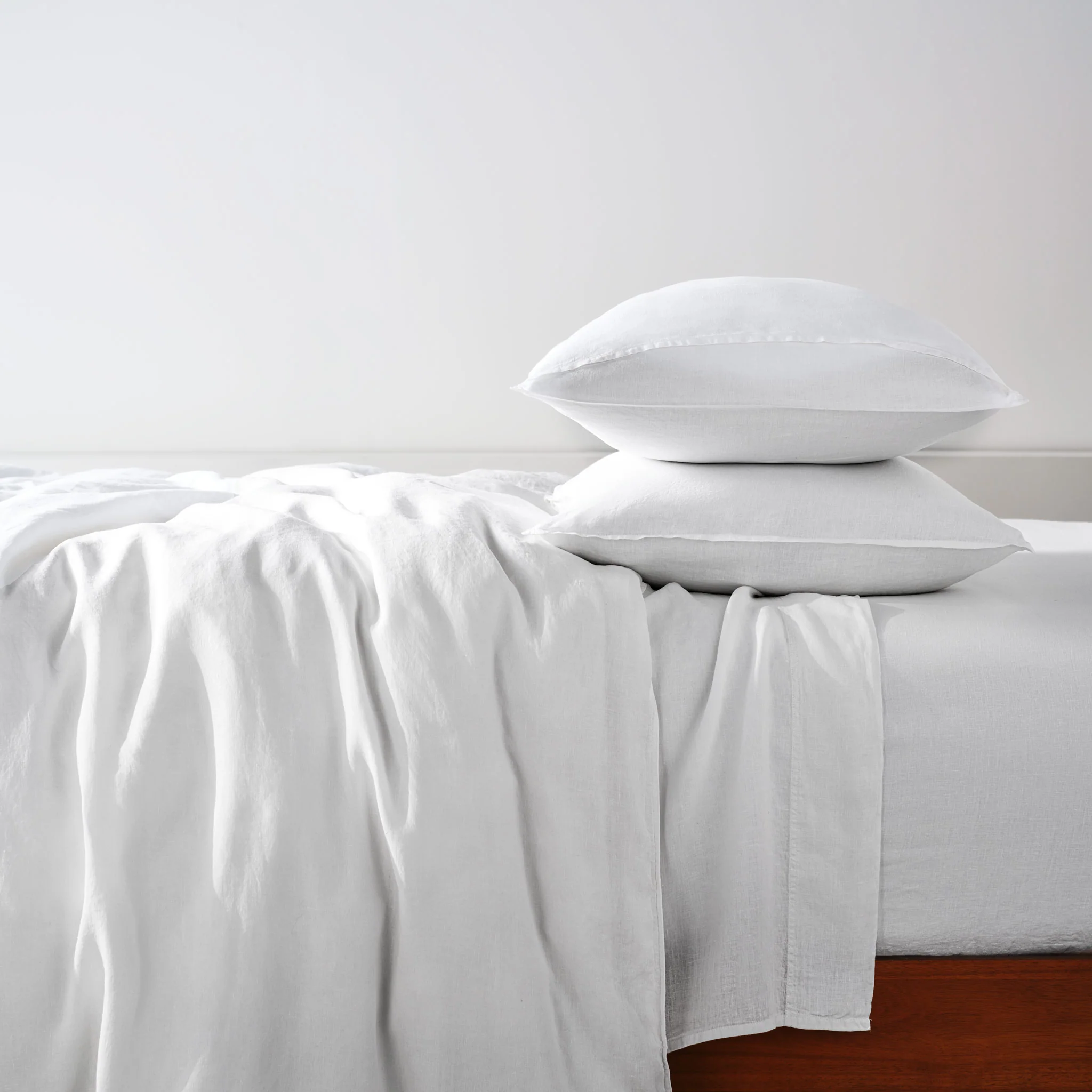 Set of 2 Washed European Linen Core Sheet Set Bundle - Image 10