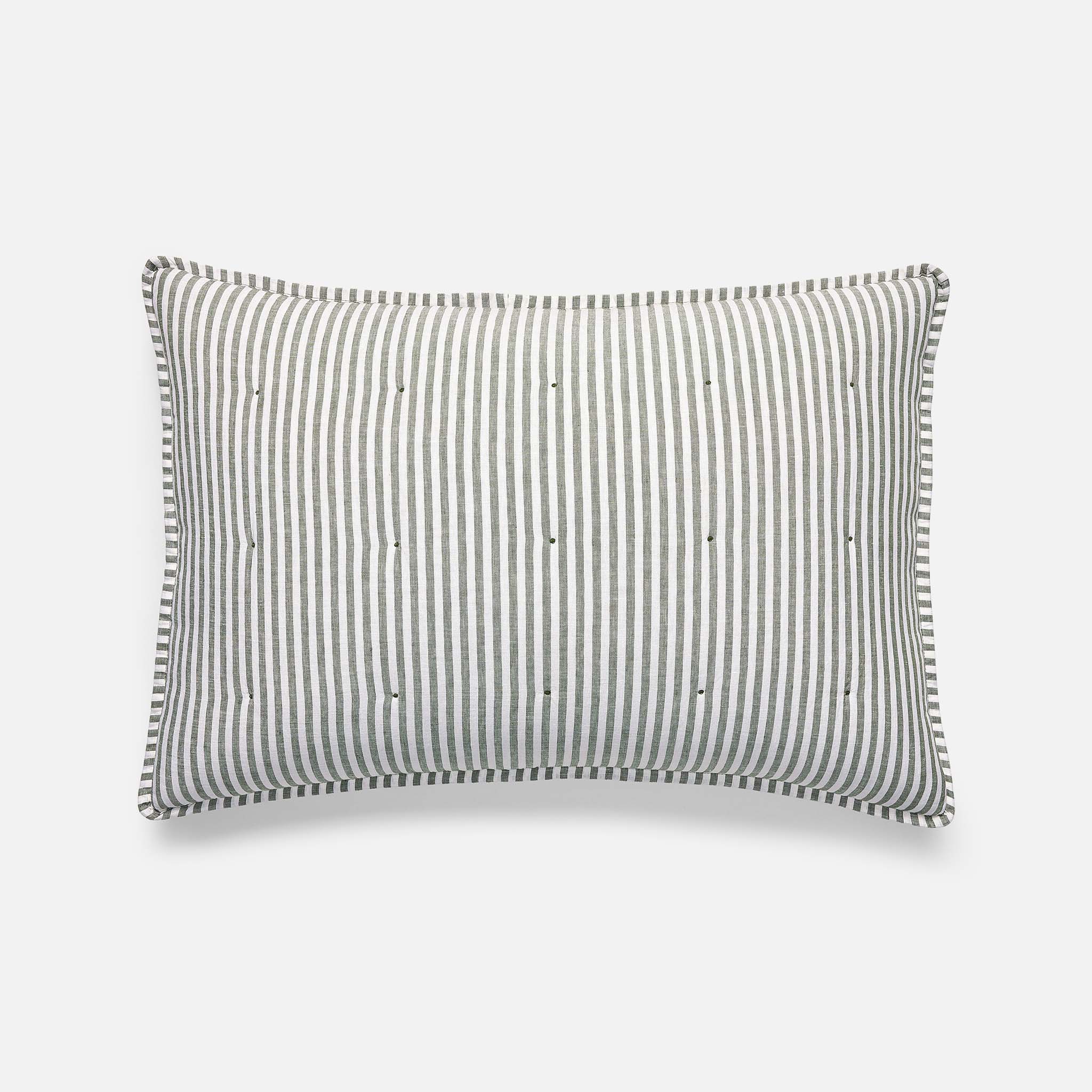 Washed European Linen Quilted Sham Set - Image 22