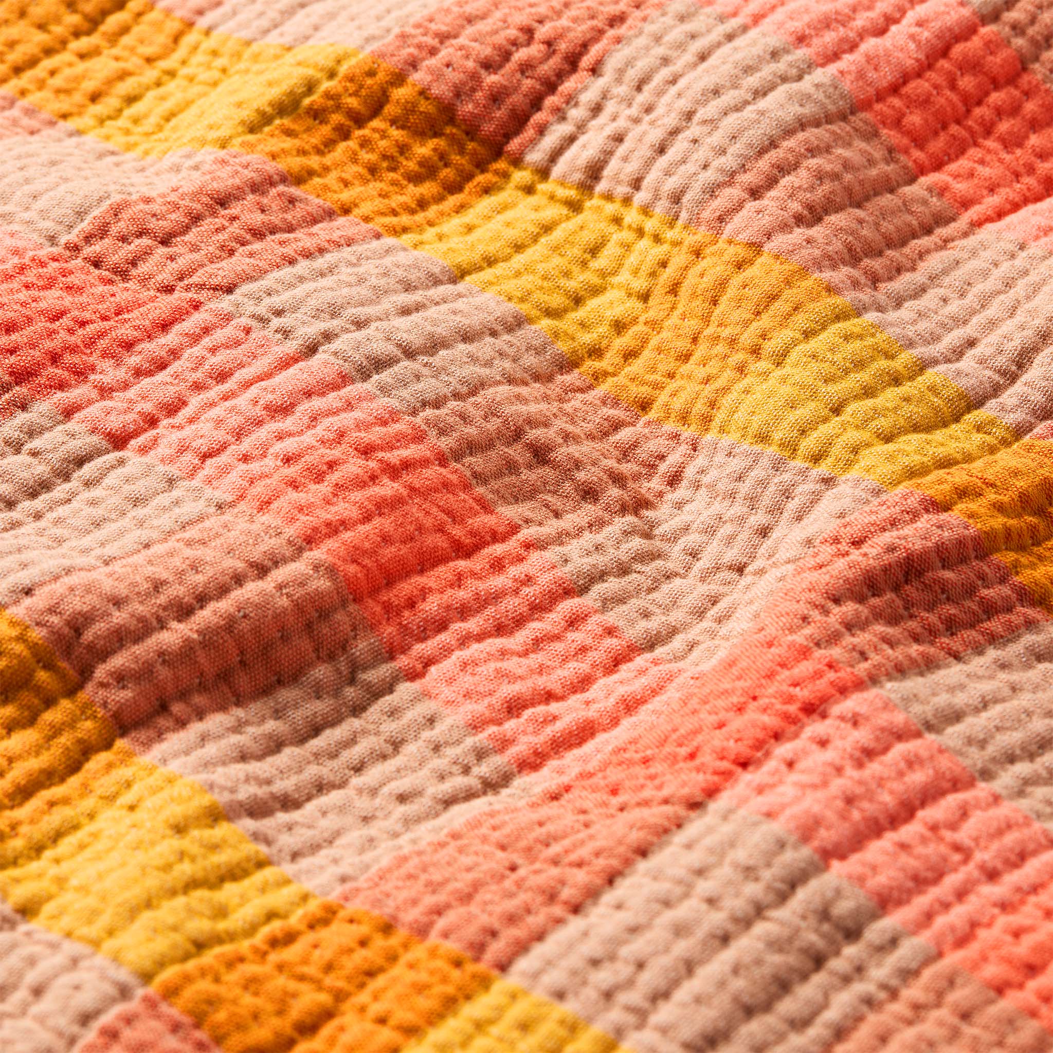Sunwashed Check Bed Blanket - Last Call - Image 3